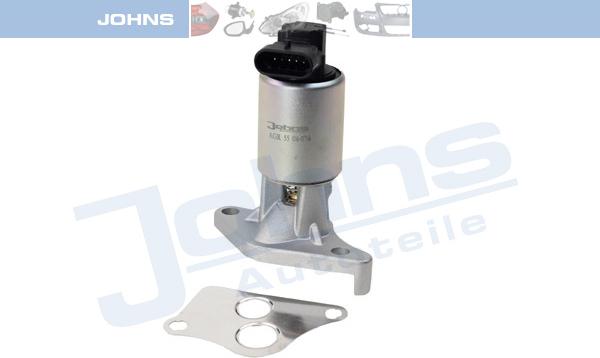 Johns AGR 55 08-076 - Клапан повернення ОГ autocars.com.ua