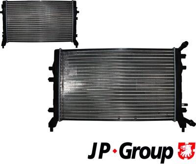 JP Group 1114208000 - Радіатор, охолодження двигуна autocars.com.ua