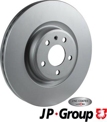 JP Group 1163108400 - Гальмівний диск autocars.com.ua