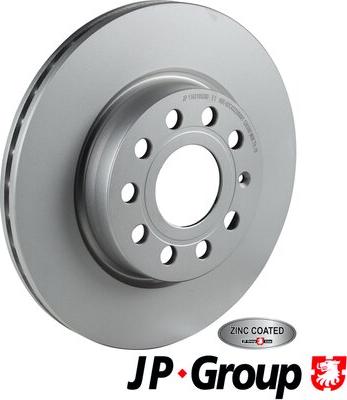 JP Group 1163109300 - Гальмівний диск autocars.com.ua