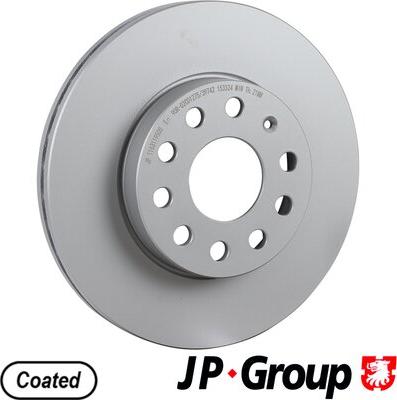 JP Group 1163119500 - Гальмівний диск autocars.com.ua