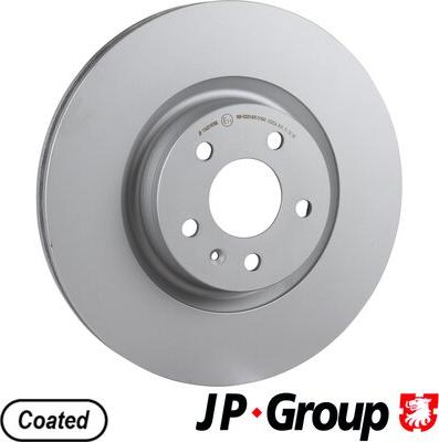 JP Group 1163119700 - Гальмівний диск autocars.com.ua