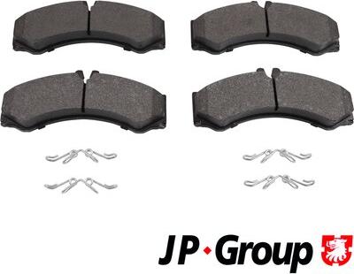 JP Group 1163601610 - Гальмівні колодки, дискові гальма autocars.com.ua