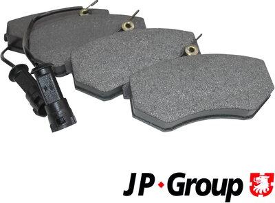 JP Group 1163602310 - Гальмівні колодки перед. Audi 80-100-A4 78-00 TRW 119x70x19.4 без датчика autocars.com.ua