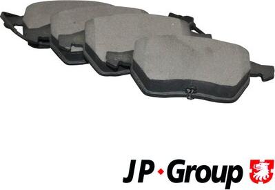 JP Group 1163602510 - Гальмівні колодки, дискові гальма autocars.com.ua