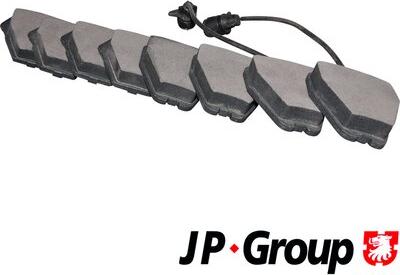 JP Group 1163602710 - Тормозные колодки, дисковые, комплект avtokuzovplus.com.ua