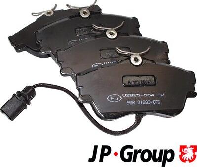 JP Group 1163603710 - Гальмівні колодки, дискові гальма autocars.com.ua