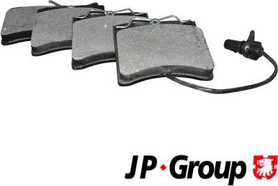JP Group 1163603810 - Тормозные колодки, дисковые, комплект autodnr.net