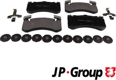 JP Group 1163613410 - Гальмівні колодки, дискові гальма autocars.com.ua