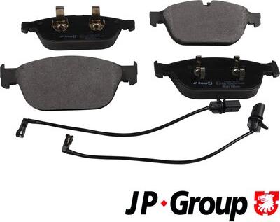 JP Group 1163613510 - Гальмівні колодки, дискові гальма autocars.com.ua