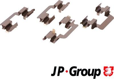 JP Group 1163650710 - Комплектуючі, колодки дискового гальма autocars.com.ua