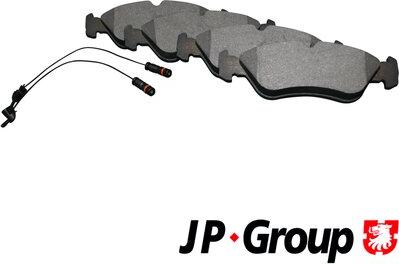 JP Group 1163705510 - Тормозные колодки, дисковые, комплект autodnr.net