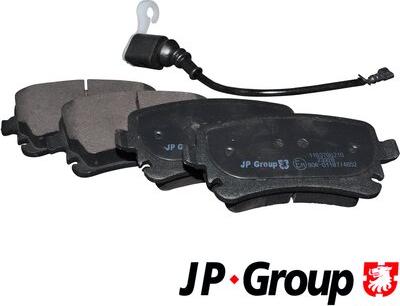 JP Group 1163706210 - Гальмівні колодки, дискові гальма autocars.com.ua