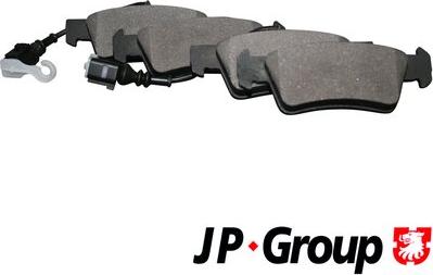 JP Group 1163706710 - Гальмівні колодки, дискові гальма autocars.com.ua
