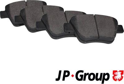 JP Group 1163707210 - Гальмівні колодки, дискові гальма autocars.com.ua