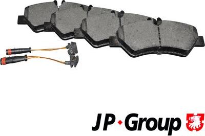 JP Group 1163707610 - Гальмівні колодки зад. Sprinter-Crafter 06- autocars.com.ua
