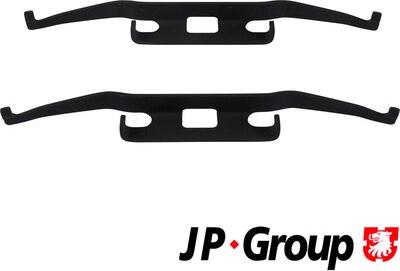 JP Group 1163750510 - Комплектуючі, колодки дискового гальма autocars.com.ua