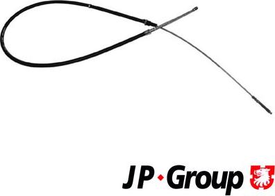 JP Group 1170304700 - Трос ручного гальма зад. Polo-Ibiza -01 барабан 1510--ABS autocars.com.ua