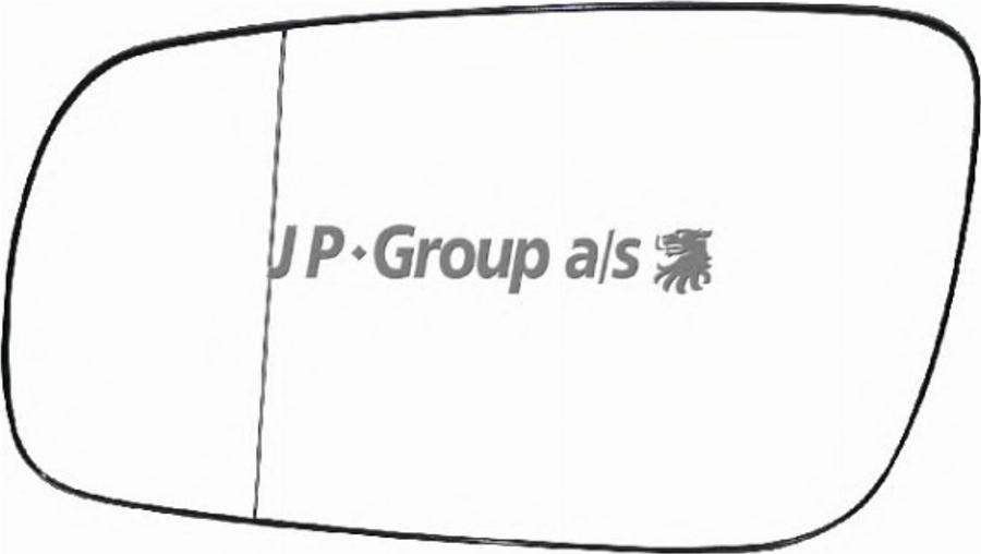 JP Group 1189300870 - Дзеркальне скло, зовнішнє дзеркало autocars.com.ua