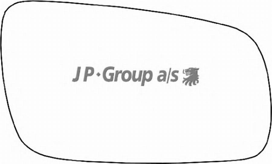 JP Group 1189300880 - Зеркальное стекло, наружное зеркало avtokuzovplus.com.ua