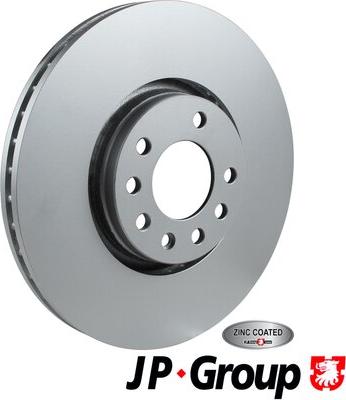 JP Group 1263100500 - Гальмівний диск autocars.com.ua