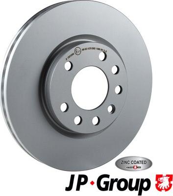 JP Group 1263102900 - Гальмівний диск autocars.com.ua