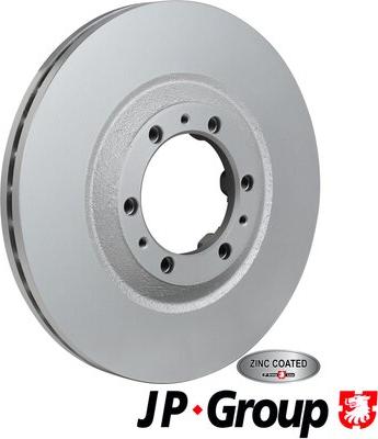 JP Group 1263103100 - Гальмівний диск autocars.com.ua