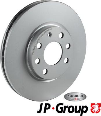 JP Group 1263104100 - Гальмівний диск autocars.com.ua