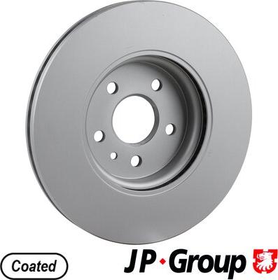 JP Group 1263107100 - Гальмівний диск autocars.com.ua