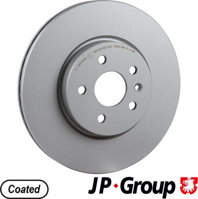 JP Group 1263107100 - Гальмівний диск autocars.com.ua