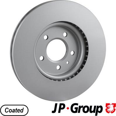 JP Group 1263107200 - Гальмівний диск autocars.com.ua