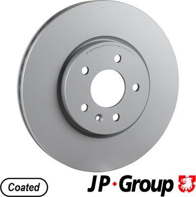 JP Group 1263107200 - Гальмівний диск autocars.com.ua