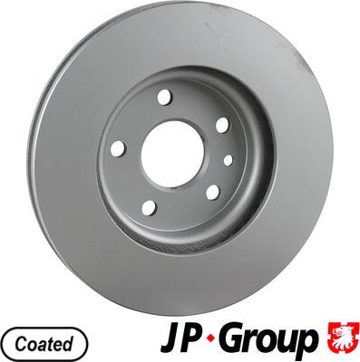 JP Group 1263107300 - Гальмівний диск autocars.com.ua