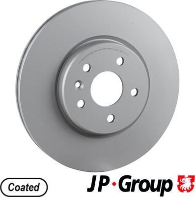 JP Group 1263107400 - Гальмівний диск autocars.com.ua