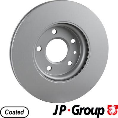 JP Group 1263107500 - Гальмівний диск autocars.com.ua