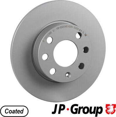 JP Group 1263107800 - Тормозной диск avtokuzovplus.com.ua