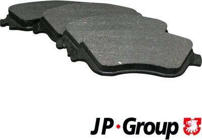 JP Group 1263601110 - Гальмівні колодки, дискові гальма autocars.com.ua