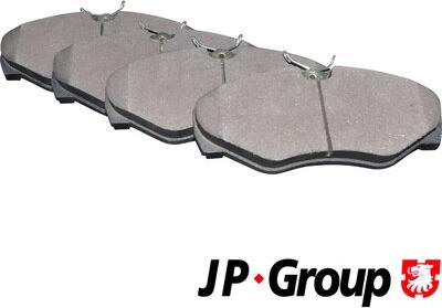 JP Group 1263601910 - Гальмівні колодки, дискові гальма autocars.com.ua