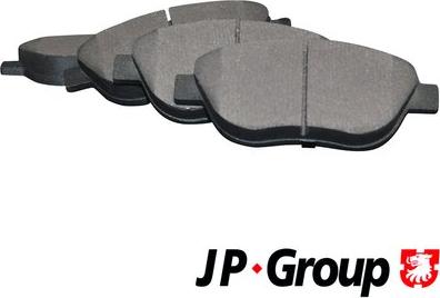 JP Group 1263602110 - Гальмівні колодки, дискові гальма autocars.com.ua