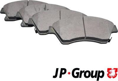 JP Group 1263602510 - Гальмівні колодки, дискові гальма autocars.com.ua