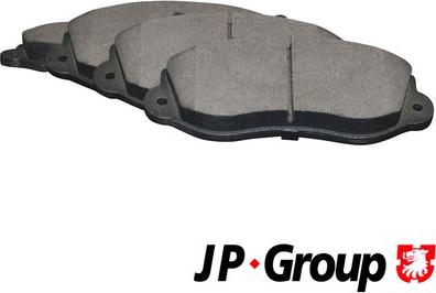 JP Group 1263602910 - Гальмівні колодки, дискові гальма autocars.com.ua