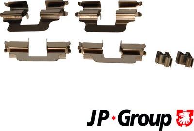 JP Group 1263650710 - Ремкомпл. диск.торм.колодок autodnr.net