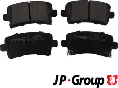 JP Group 1263701110 - Гальмівні колодки, дискові гальма autocars.com.ua