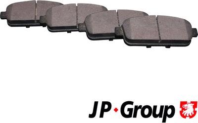 JP Group 1263701510 - Гальмівні колодки, дискові гальма autocars.com.ua
