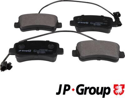 JP Group 1263701810 - Тормозные колодки, дисковые, комплект autodnr.net