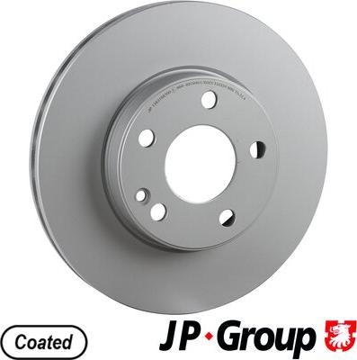 JP Group 1363108700 - Гальмівний диск autocars.com.ua