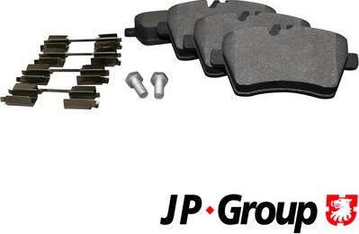 JP Group 1363601510 - Гальмівні колодки, дискові гальма autocars.com.ua