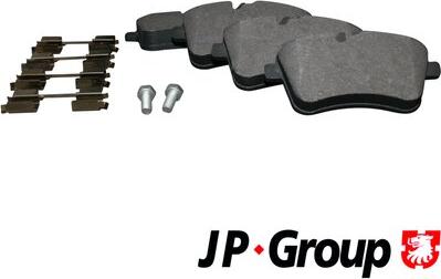JP Group 1363601610 - Гальмівні колодки, дискові гальма autocars.com.ua