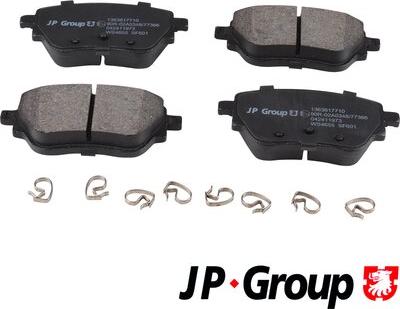 JP Group 1363617710 - Тормозные колодки, дисковые, комплект autodnr.net