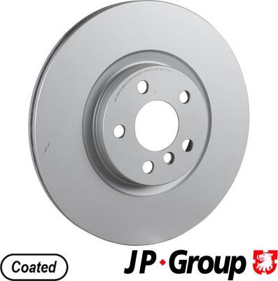 JP Group 1463107400 - Гальмівний диск autocars.com.ua